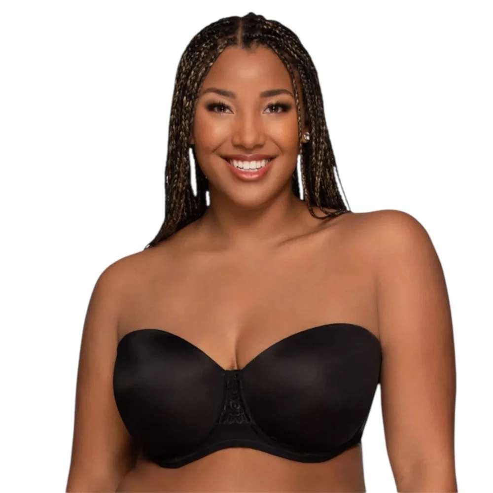 Vanity Fair NWOT Strapless Bra in Midnight Black Size 38C